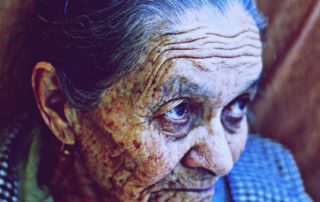 elderly woman in a nursing home