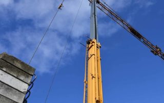 crane at a construction site