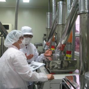 working in a food processing plant